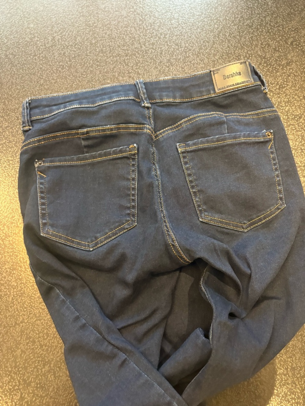 Size 8 - EU 40 Bershka Women's Navy Skinny Jeans - Picture 6 of 7